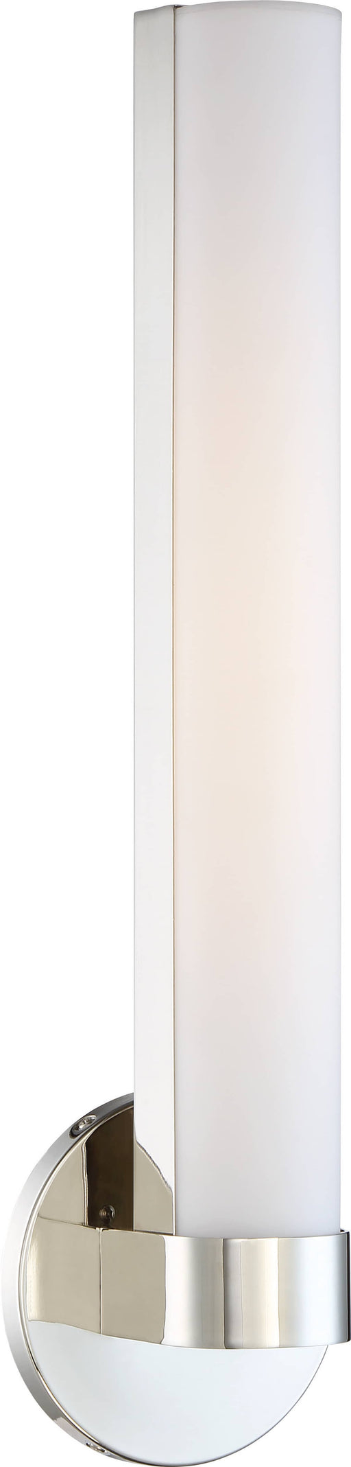 Vanity Nuvo 62-723 Bond - Single 19-1/2 in. - LED Vanity - Polished Nickel Finish Nuvo