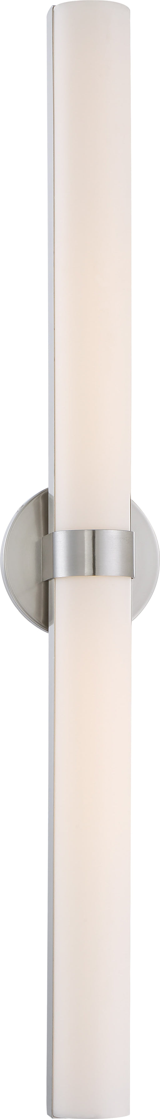 Vanity Nuvo 62-734 Bond - Double 37-3/8 in. - LED Vanity with White Acrylic Lens - Brushed Nickel Finish Nuvo