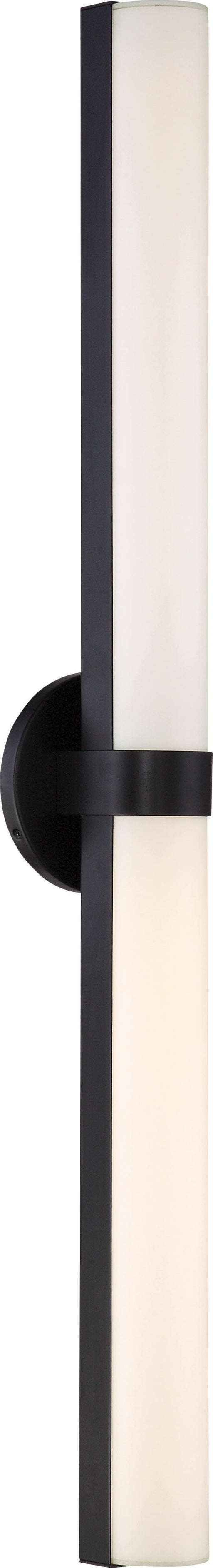 Vanity Nuvo 62-744 Bond - Double LED Vanity - 37.38 inches - White Acrylic Lens - Aged Bronze Finish Nuvo