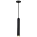 Pendant Nuvo 62-818 Century - 12 Watt - 16" - LED Pendant - Matte Black and Brushed Brass Finish Nuvo