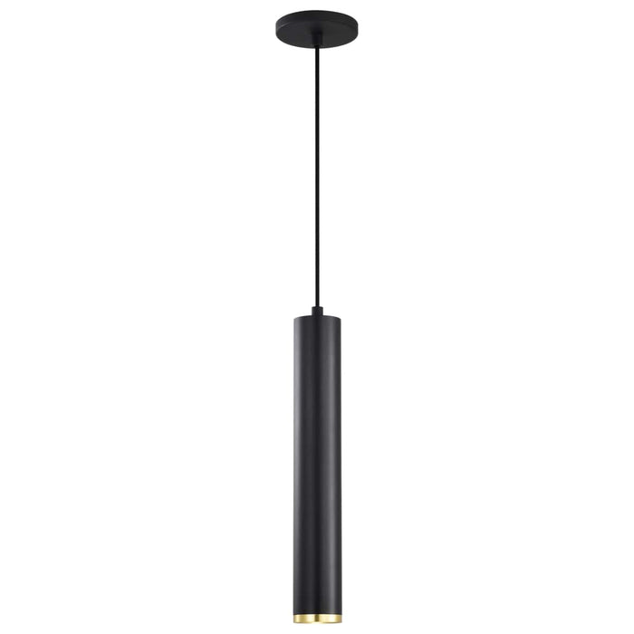 Pendant Nuvo 62-818 Century - 12 Watt - 16" - LED Pendant - Matte Black and Brushed Brass Finish Nuvo