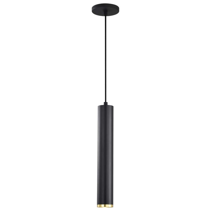 Pendant Nuvo 62-818 Century - 12 Watt - 16" - LED Pendant - Matte Black and Brushed Brass Finish Nuvo