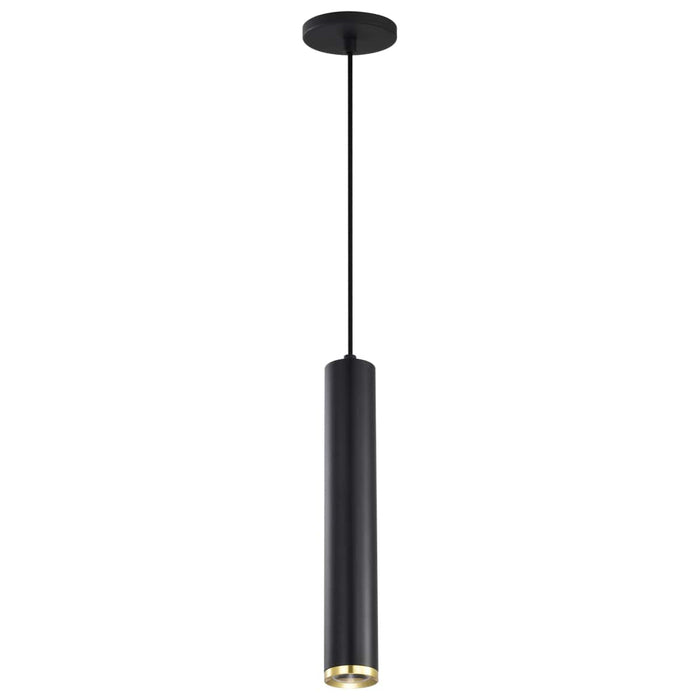 Pendant Nuvo 62-818 Century - 12 Watt - 16" - LED Pendant - Matte Black and Brushed Brass Finish Nuvo
