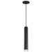 Pendant Nuvo 62-818 Century - 12 Watt - 16" - LED Pendant - Matte Black and Brushed Brass Finish Nuvo