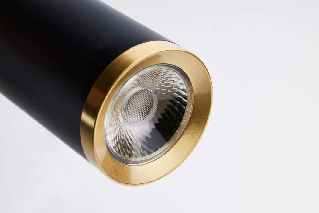 Pendant Nuvo 62-818 Century - 12 Watt - 16" - LED Pendant - Matte Black and Brushed Brass Finish Nuvo