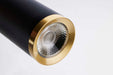 Pendant Nuvo 62-818 Century - 12 Watt - 16" - LED Pendant - Matte Black and Brushed Brass Finish Nuvo