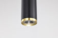 Pendant Nuvo 62-818 Century - 12 Watt - 16" - LED Pendant - Matte Black and Brushed Brass Finish Nuvo
