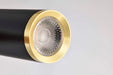 Pendant Nuvo 62-818 Century - 12 Watt - 16" - LED Pendant - Matte Black and Brushed Brass Finish Nuvo