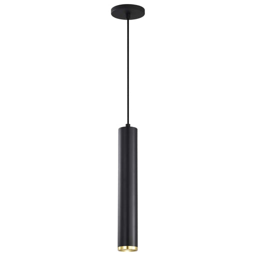 Pendant Nuvo 62-818 Century - 12 Watt - 16" - LED Pendant - Matte Black and Brushed Brass Finish Nuvo
