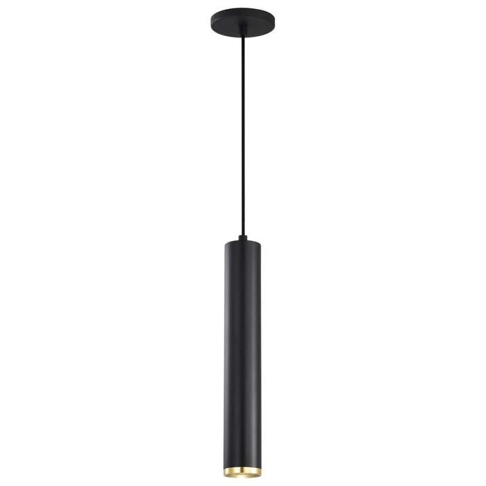 Pendant Nuvo 62-818 Century - 12 Watt - 16" - LED Pendant - Matte Black and Brushed Brass Finish Nuvo