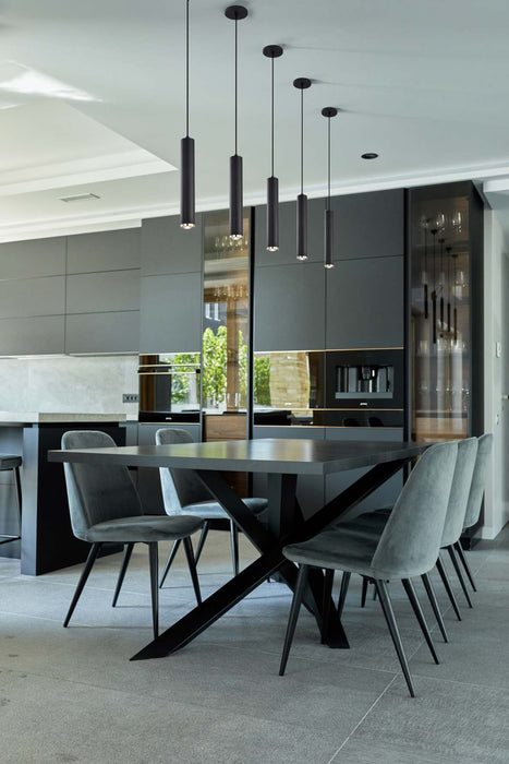 Pendant Nuvo 62-819 Century - 12 Watt - 16" - LED Pendant - Matte Black and Brushed Nickel Finish Nuvo