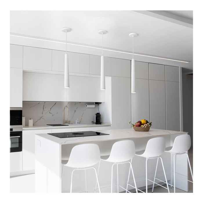 Pendant Nuvo 62-827 Melrose - 12 Watt - 16" - LED Pendant - Matte White Finish Nuvo