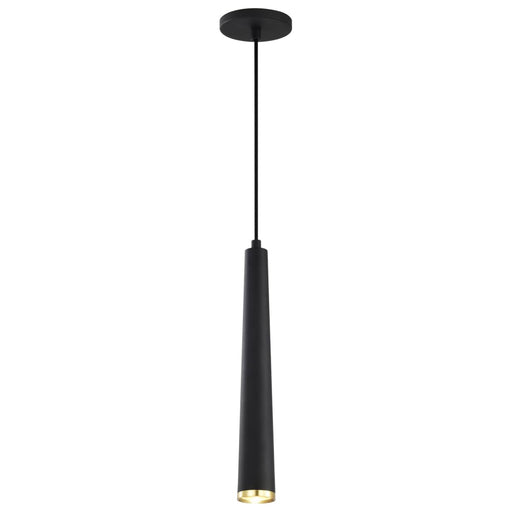 Pendant Nuvo 62-828 Melrose - 12 Watt - 16" - LED Pendant - Matte Black and Brushed Brass Finish Nuvo