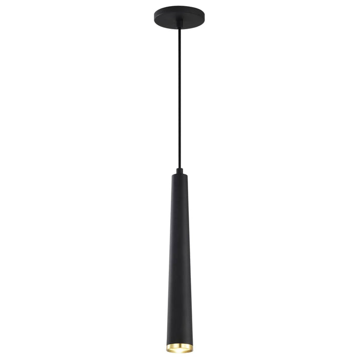 Pendant Nuvo 62-828 Melrose - 12 Watt - 16" - LED Pendant - Matte Black and Brushed Brass Finish Nuvo