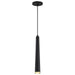 Pendant Nuvo 62-828 Melrose - 12 Watt - 16" - LED Pendant - Matte Black and Brushed Brass Finish Nuvo