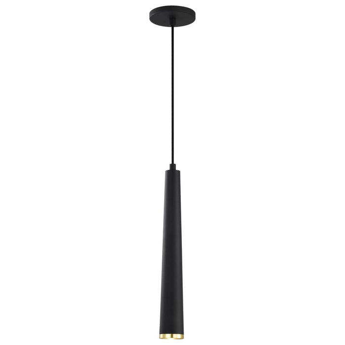 Pendant Nuvo 62-828 Melrose - 12 Watt - 16" - LED Pendant - Matte Black and Brushed Brass Finish Nuvo