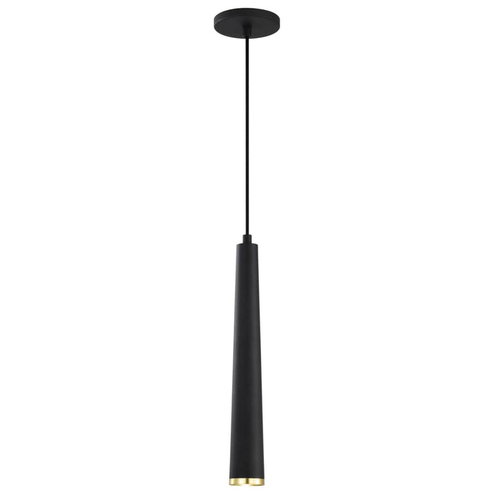 Pendant Nuvo 62-828 Melrose - 12 Watt - 16" - LED Pendant - Matte Black and Brushed Brass Finish Nuvo