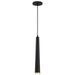 Pendant Nuvo 62-828 Melrose - 12 Watt - 16" - LED Pendant - Matte Black and Brushed Brass Finish Nuvo