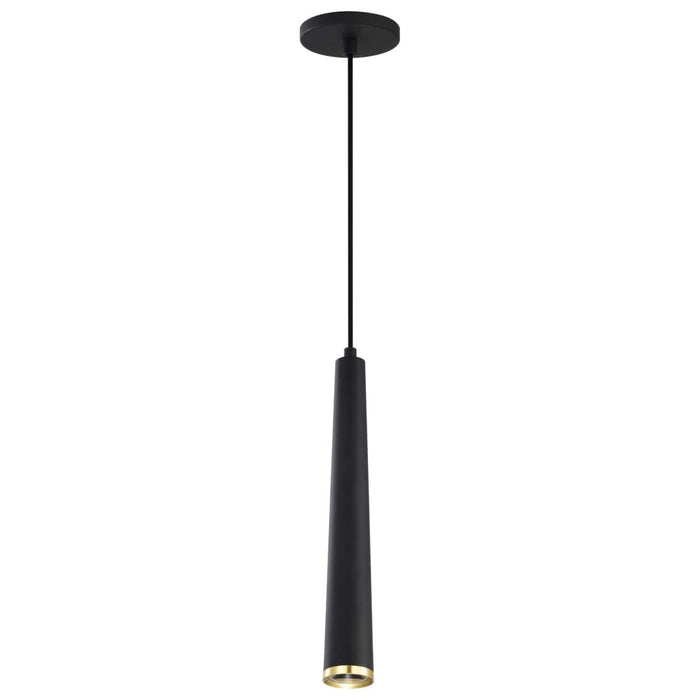 Pendant Nuvo 62-828 Melrose - 12 Watt - 16" - LED Pendant - Matte Black and Brushed Brass Finish Nuvo