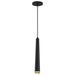 Pendant Nuvo 62-828 Melrose - 12 Watt - 16" - LED Pendant - Matte Black and Brushed Brass Finish Nuvo