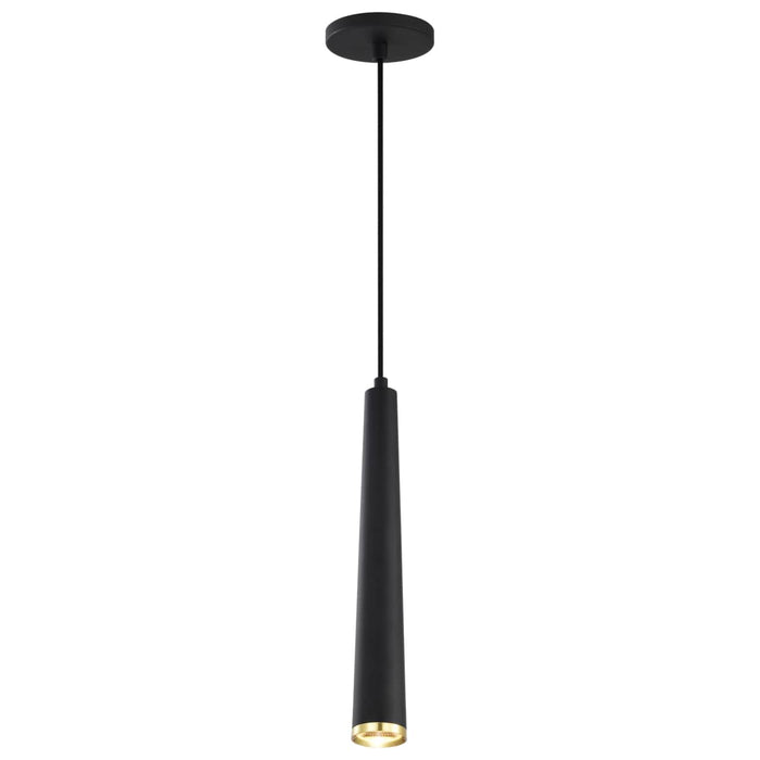 Pendant Nuvo 62-828 Melrose - 12 Watt - 16" - LED Pendant - Matte Black and Brushed Brass Finish Nuvo