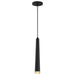Pendant Nuvo 62-828 Melrose - 12 Watt - 16" - LED Pendant - Matte Black and Brushed Brass Finish Nuvo