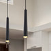 Pendant Nuvo 62-828 Melrose - 12 Watt - 16" - LED Pendant - Matte Black and Brushed Brass Finish Nuvo