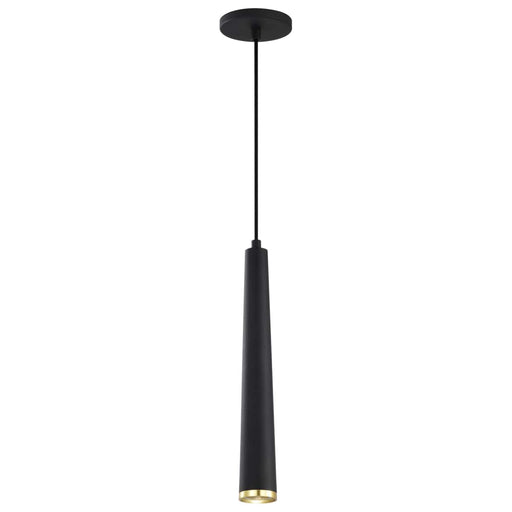 Pendant Nuvo 62-828 Melrose - 12 Watt - 16" - LED Pendant - Matte Black and Brushed Brass Finish Nuvo