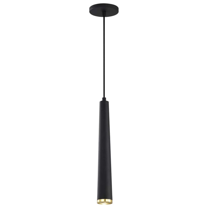 Pendant Nuvo 62-828 Melrose - 12 Watt - 16" - LED Pendant - Matte Black and Brushed Brass Finish Nuvo