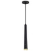 Pendant Nuvo 62-828 Melrose - 12 Watt - 16" - LED Pendant - Matte Black and Brushed Brass Finish Nuvo