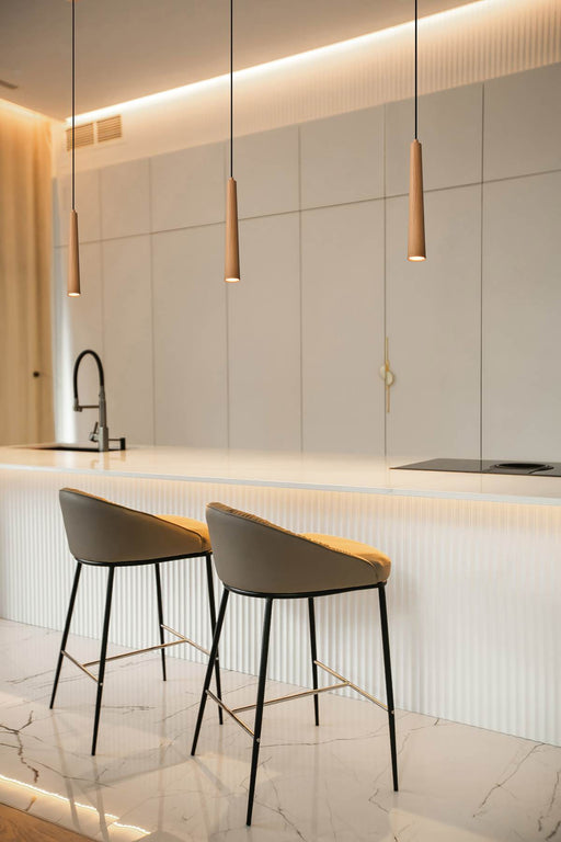 Pendant Nuvo 62-830 Melrose - 12 Watt, 16" LED Pendant - Ash Wood Finish Nuvo