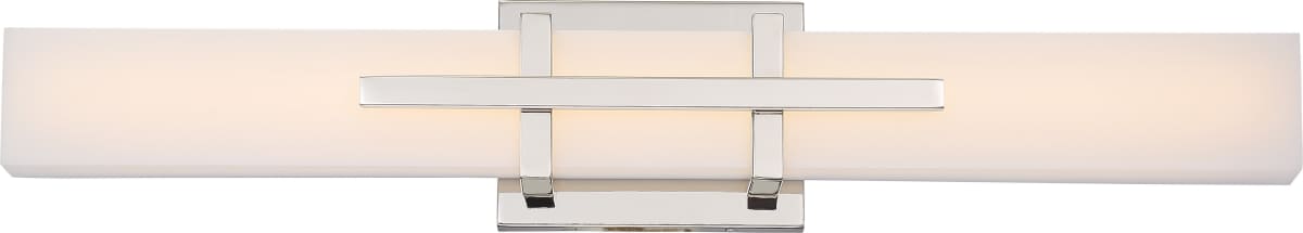 Sconce Nuvo 62-872 Grill - Double LED Wall Sconce - Polished Nickel Finish Nuvo