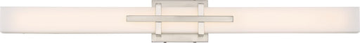 Vanity Nuvo 62-875 Grill Triple LED Wall Sconce - Polished Nickel Finish - White Acrylic Lens Nuvo