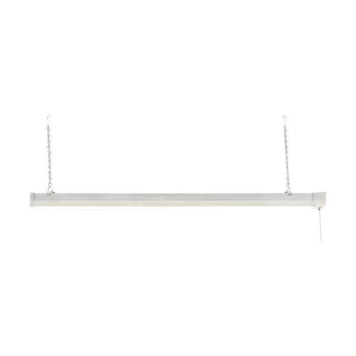 Shop Light Nuvo 62-927 34 Watt - 3 Foot - LED Shop Light with Pull Chain - White Finish - 4000K Nuvo