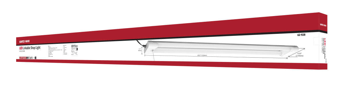 Shop Light Nuvo 62-928 42W - LED Shop Light - White Finish - 4000K Nuvo