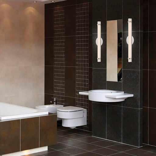 Sconce Nuvo 62-932 Slice - Double LED Wall Sconce - Polished Nickel Finish Nuvo