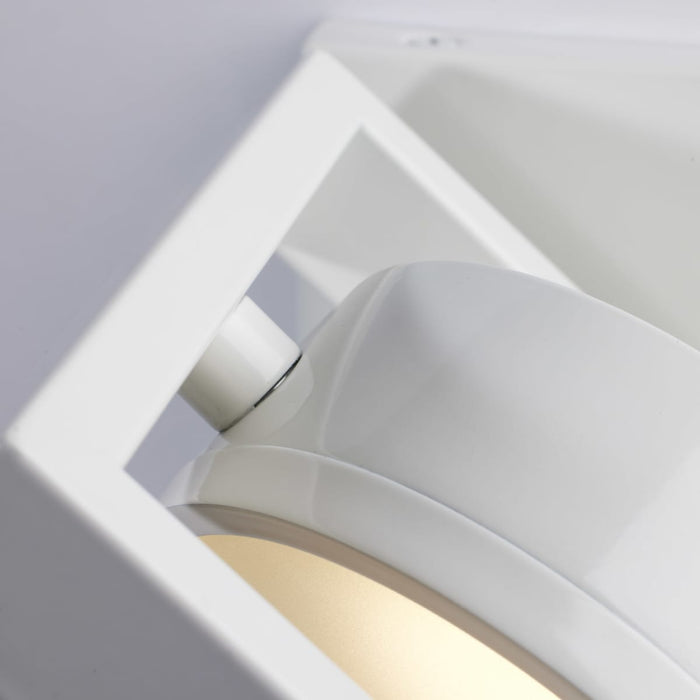 Sconce Nuvo 62-992 Hawk LED Pivoting Head Wall Sconce - White Finish Nuvo
