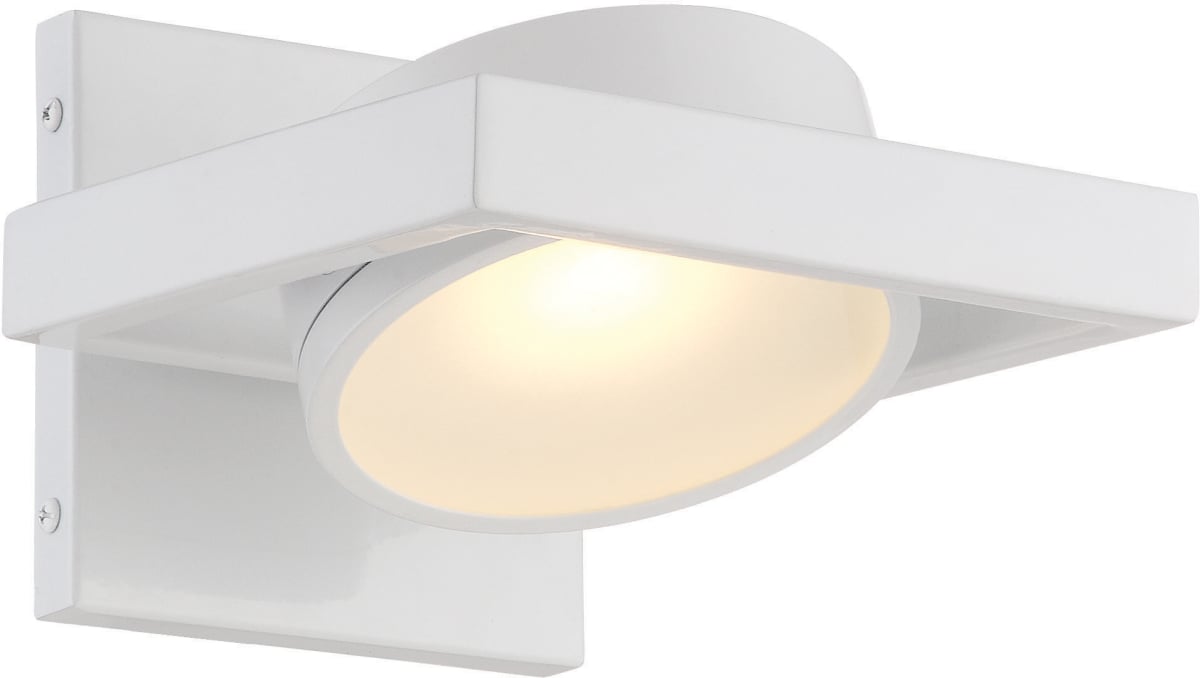 Sconce Nuvo 62-992 Hawk LED Pivoting Head Wall Sconce - White Finish Nuvo