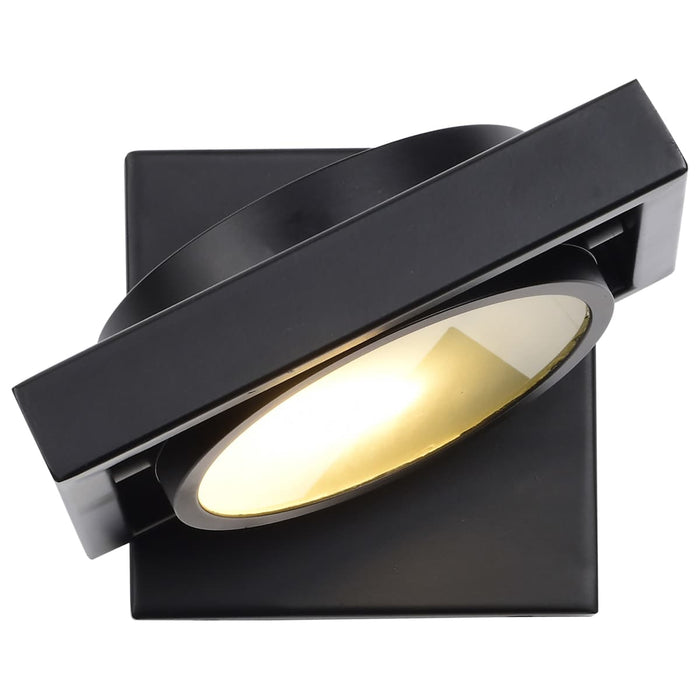 Sconce Nuvo 62-993 Hawk LED Pivoting Head Wall Sconce - Black Finish Nuvo