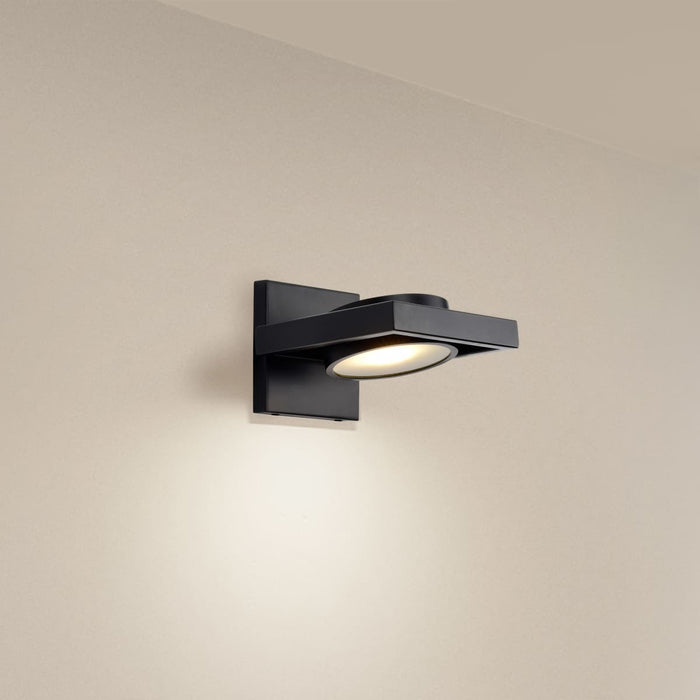 Sconce Nuvo 62-993 Hawk LED Pivoting Head Wall Sconce - Black Finish Nuvo