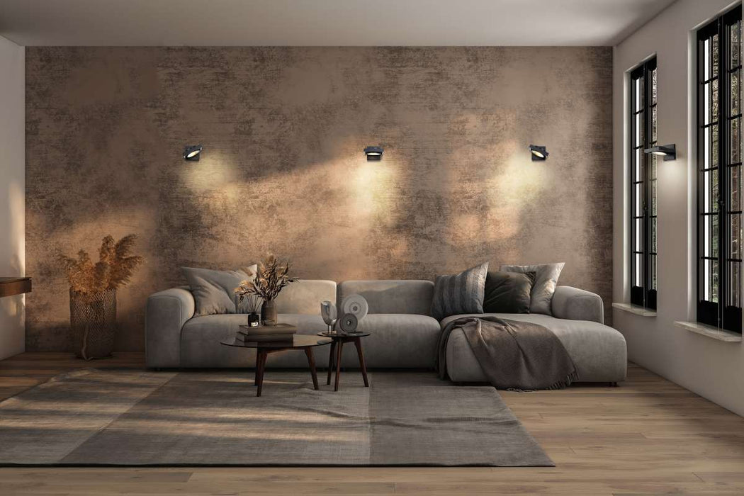 Sconce Nuvo 62-993 Hawk LED Pivoting Head Wall Sconce - Black Finish Nuvo
