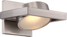 Sconce Nuvo 62-994 Hawk LED Pivoting Head Wall Sconce - Brushed Nickel Finish Nuvo