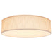 Flush Mount Nuvo 62-998 15 inch - CCT Selectable - Fabric Drum LED Decor Flush Mount Fixture - Beige Fabric Shade - Acrylic Diffuser Nuvo