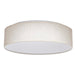 Flush Mount Nuvo 62-998 15 inch - CCT Selectable - Fabric Drum LED Decor Flush Mount Fixture - Beige Fabric Shade - Acrylic Diffuser Nuvo