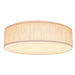 Flush Mount Nuvo 62-998 15 inch - CCT Selectable - Fabric Drum LED Decor Flush Mount Fixture - Beige Fabric Shade - Acrylic Diffuser Nuvo