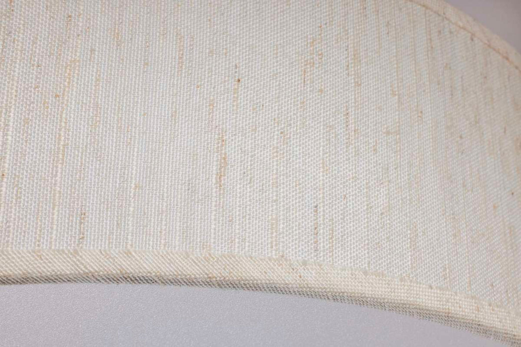 Flush Mount Nuvo 62-998 15 inch - CCT Selectable - Fabric Drum LED Decor Flush Mount Fixture - Beige Fabric Shade - Acrylic Diffuser Nuvo