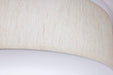 Flush Mount Nuvo 62-998 15 inch - CCT Selectable - Fabric Drum LED Decor Flush Mount Fixture - Beige Fabric Shade - Acrylic Diffuser Nuvo