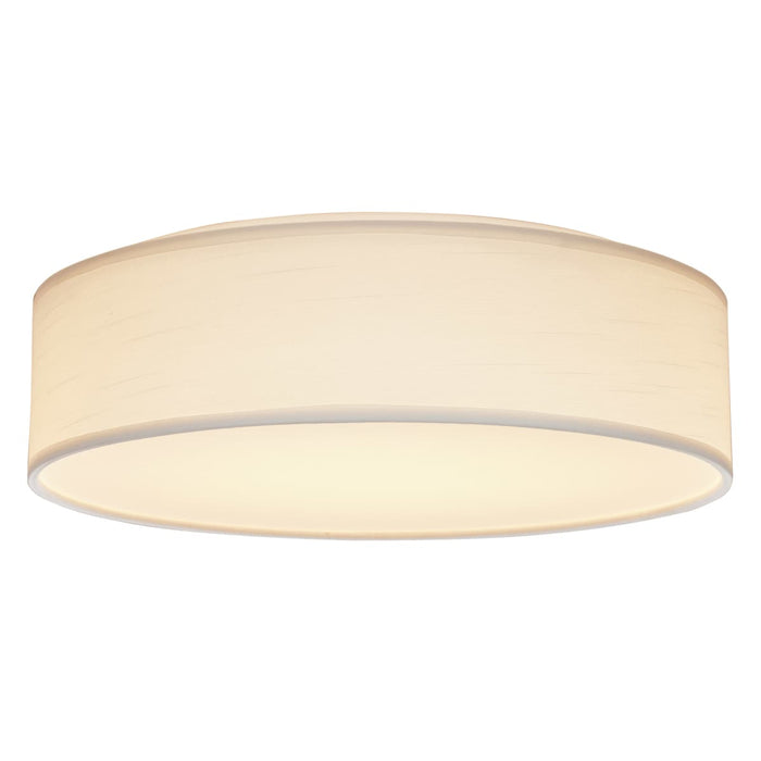 Flush Mount Nuvo 62-999 15 inch - CCT Selectable - Fabric Drum LED Decor Flush Mount Fixture - White Fabric Shade - Acrylic Diffuser Nuvo