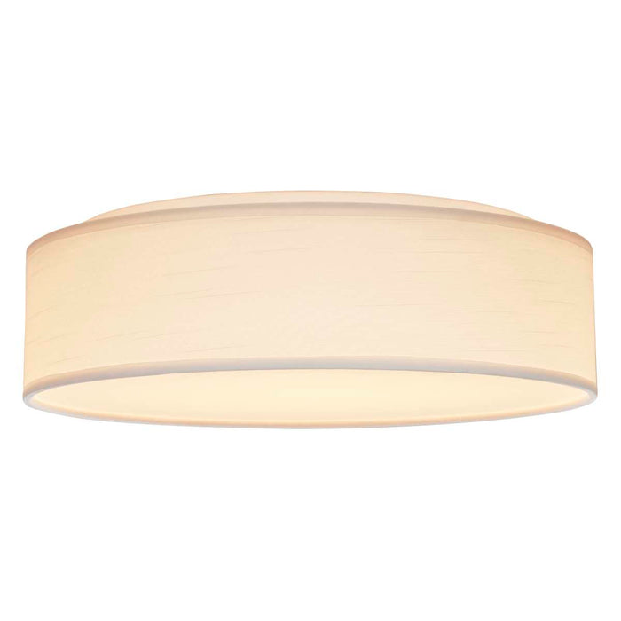 Flush Mount Nuvo 62-999 15 inch - CCT Selectable - Fabric Drum LED Decor Flush Mount Fixture - White Fabric Shade - Acrylic Diffuser Nuvo