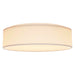 Flush Mount Nuvo 62-999 15 inch - CCT Selectable - Fabric Drum LED Decor Flush Mount Fixture - White Fabric Shade - Acrylic Diffuser Nuvo